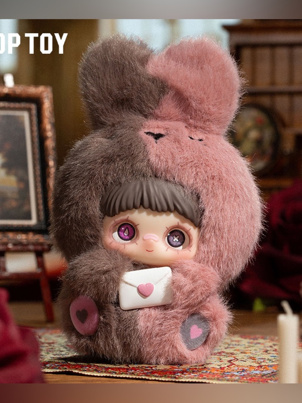 MayMei “May’s Letter” 💌 Pink Brown I Love You Plush Blind Box Bag Charm KeyChain